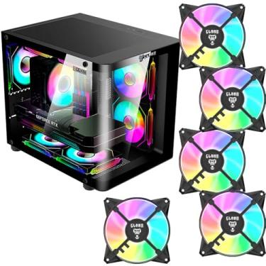 Imagem de Gabinete Gamer Grodd Rodan Clanm com 5 FAN RGB Design Moderno Excelente Fluxo de Ar, Compatível com Placas ATX, Ideal para Setups Gamers