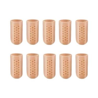 Imagem de Protetores De Dedos De Silicone Macio E Respirável 10pcs Capas De Prot