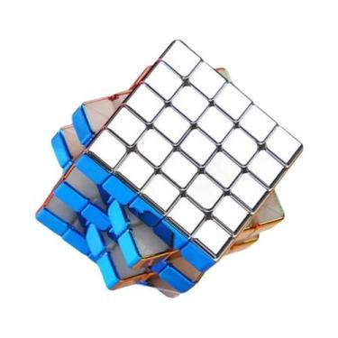 Imagem de Cubo De Velocidade Metálico Sem Adesivo 2x2 3x3 4x4 5x5, Brinquedo Edu