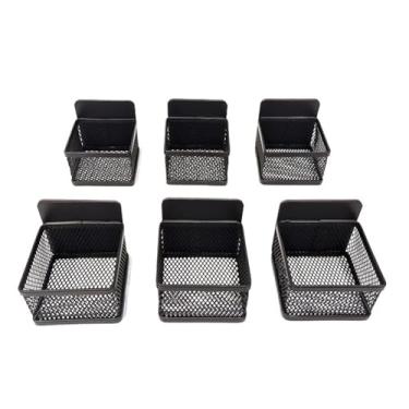 Imagem de Asixxsix Caixa de Armazenamento de Saquinhos de chá Magnéticos de 6 Unidades, até 12 Saquinhos de chá, Organizador de de Metal, Armazenamento de Pacotes de café para Geladeira (Preta)