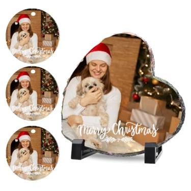 Imagem de Oirquent Placa de ardósia personalizada para presentes de longa distância – Moldura de Natal personalizada Quepitty para ela, pai e presentes de memorial emocionantes