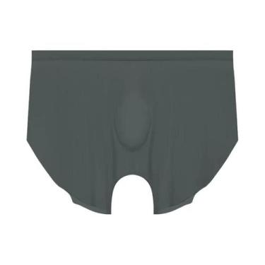 Imagem de Cuecas Boxer Masculinas De Seda Gelada Sem Costura, Finas De Verão, Co