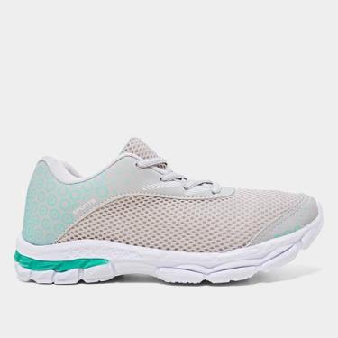 Imagem de Tênis Infantil Impacto Escolar Menina, Cinza, Verde, 34