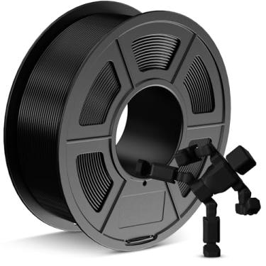 Imagem de JAYO Filamento PETG 1,75 mm, preto, 1,1 kg, forte dureza, filamento de impressora 3D, precisão dimensional +/- 0,02 mm, carretel de 1,1 kg, serve para a maioria das impressoras 3D FDM