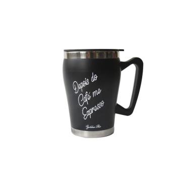 Imagem de Caneca Com Frase e Tampa De Inox Isotérmica 320 ml