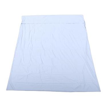 Imagem de Luocute Forro de Saco de Dormir, Folha de Viagem de Poliéster Lavável e Reutilizável Portátil Com Design de Fivela de Pressão para Camping, Caminhadas, Mochilão, Hotel (azul claro)