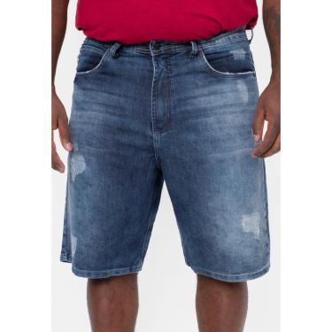 Imagem de Bermuda HD Jeans Plus Size Slim Masculino-Masculino