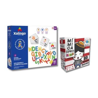 Imagem de COMP Kit Jogo Educativo Infantil: Mímica Express Kids Cooper Fun + Exp