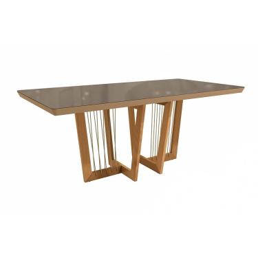 Imagem de Mesa de Jantar em Madeira Maciça Clara Kappesberg Freijó 200cm