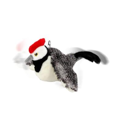 Imagem de Brinquedo Interativo de Pássaro Chilreante para Gatos - Brinquedo Interativo USB Recarregavel Tédio,Simulação De Sons De Aves,Para Uso Interior Exterior Para Gatos Cães Cachorros E Gatinhos