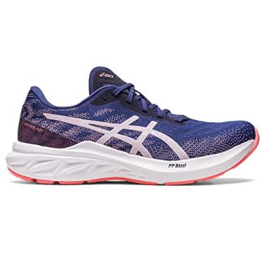 Imagem de ASICS Tênis de corrida feminino DYNABLAST 3, Azul índigo, violeta crepúsculo, 34