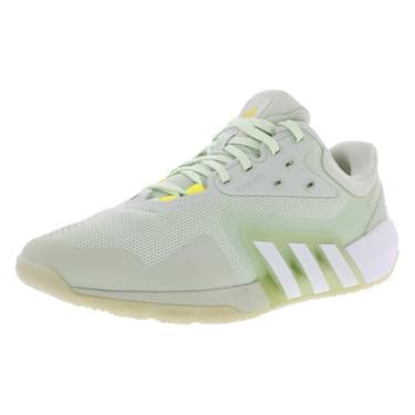Imagem de adidas Tênis feminino Dropset Trainer, Linho verde/nuvem branco/feixe amarelo, 38