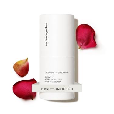 Imagem de evolvetogether Desodorante natural sem alumínio para mulheres e homens | mandarim, oud e patchouli | Neutraliza odores, suaviza a pele | vegano, sem crueldade, sem bicarbonato de sódio | Feito nos EUA
