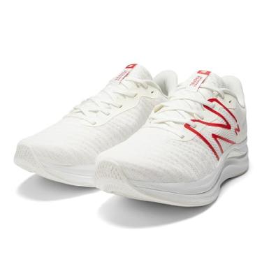Imagem de New Balance FuelCell Propel V4 Tênis de corrida masculino, Sal marinho/vermelho verdadeiro, 44