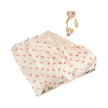 Imagem de Manta De Algodão Muslin Para Bebês, Macia E Respirável, Com Estampa De