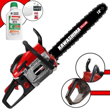 Imagem de Motosserra Kawashima Kcs550p à Gasolina 54,6cc 2t Com Sabre 18 Polegadas 6600230 + Óleo Stihl 8017