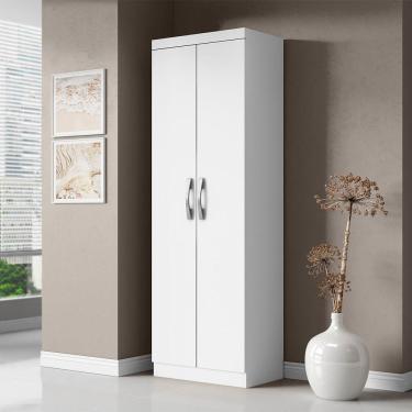 Imagem de Armário Multiuso 170cm Lavanderia 2 Portas Folly Branco Texturizado A09 - D'rossi
