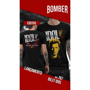 Imagem de Camiseta Bomber Billy Idol - Estilo Rock Clássico - 100% Algodão - ALT