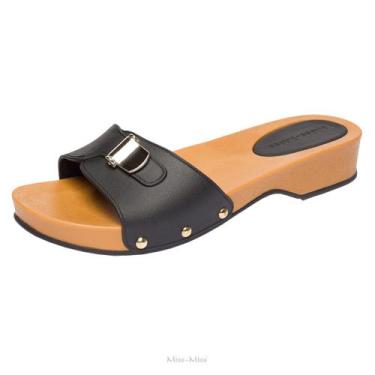 Imagem de Tamanco Feminino Retrô Miss Miss ref 10192, Preto, 37