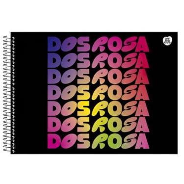 Imagem de Caderno De Desenho E Cart Espiral Ads Dos Rosa 60fls Cp Sort - Sao Dom