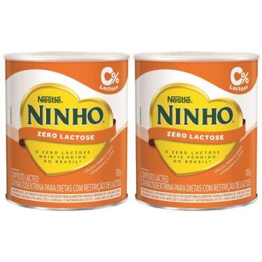 Imagem de Kit Composto Lácteo Sem Lactose Ninho Forti+ 700g - 2 Unidades