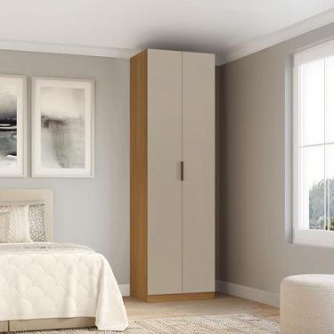 Imagem de Guarda Roupa Modular 2 Portas com Gavetas 90cm Altezza Clean Belmax, F
