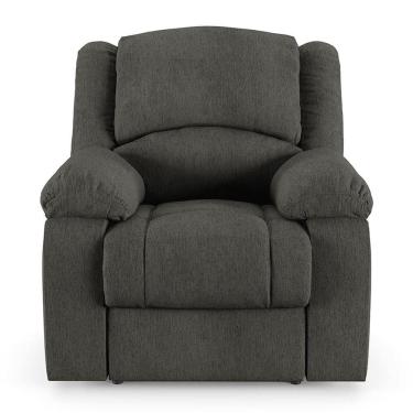 Imagem de Poltrona Do Papai Reclinável Sala De Cinema Barcelona Elétrica Touch Usb Linho Chumbo