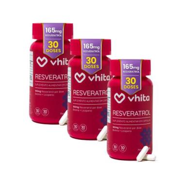 Imagem de Resveratrol 165mg com biotina , licopeno e proantocianidinas de 30 cáp