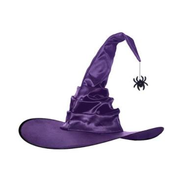Imagem de Chapéu Halloween Plissado Wizard Anime Cosplay Sun Cap F - yiweisai