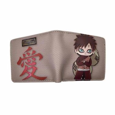 Imagem de Carteira Gaaras Anime Characters Slim Bifold em couro PU - Yiweisai