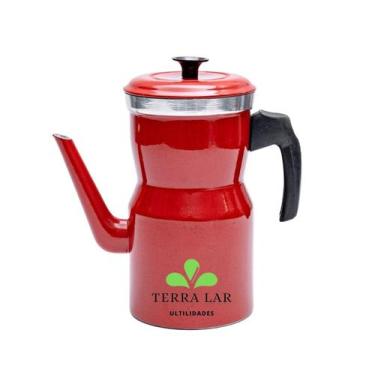 Imagem de Bule Cafeteira Café Chá Leite  Alumínio Bico Grande 1900 Ml - EQUIPE T