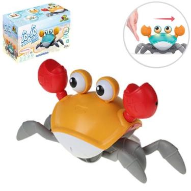 Imagem de Caranguejo Fujão Brinquedo USB Sensor Música Toca Som Crianças Movimen