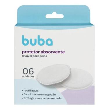 Imagem de Kit 6 Protetores Absorventes Laváveis p/ seios Buba