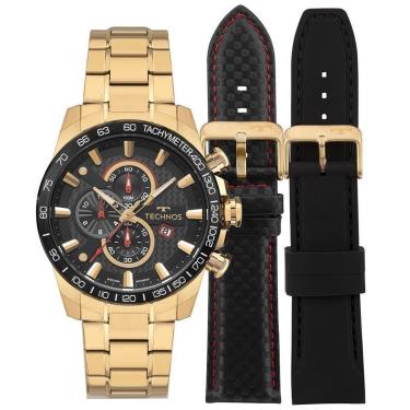Imagem de Relógio Technos Masculino Carbon OS1ABR/T1P Troca Pulseira-Masculino
