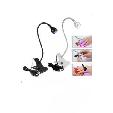 Imagem de Mini Cabine LED UV USB Portátil Clip Mesa Secagem Gel Unha - Congratul