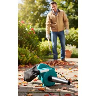 Imagem de Soprador e Aspirador Elétrico 600W Azul Limpeza Jardim Carro - Congrat