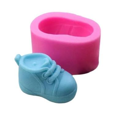 Imagem de Molde De Silicone Artesanal Para Bebê, Sapatos 3D, Resina, Gesso, Ferr