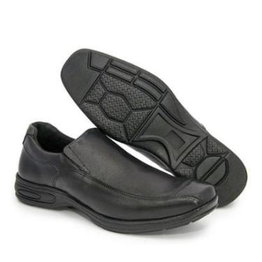 Imagem de Sapato Social Masculino Couro Palmilha Gel Macia-Masculino