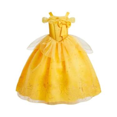 Imagem de Fantasia De Princesa Para Meninas, Vestido De Cosplay Da Bela, Anna E 