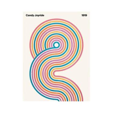 Imagem de Pintura Em Tela Abstrata De Leopardo, Arte De Parede Estética Com Bloc