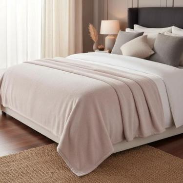 Imagem de Cobertor Solteiro Buddemeyer Aspen Extra Macio Fino Cor:Rosa - Claro, 