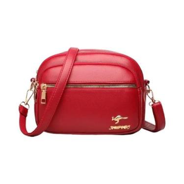 Imagem de Bolsa De Ombro De Couro Luxuosa Para Mulheres, Multi-compartimentos, R