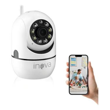 Imagem de Inova Câmera de Segurança WiFi 1080p Panorâmica com Visão No - Congrat
