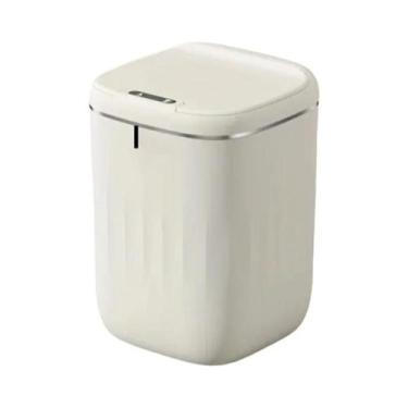 Imagem de Lixeira Inteligente Recarregável Grande 20/22/24L Com Tampa Para Cozin