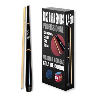 Imagem de Taco De Sinuca Bilhar Profissional Com Capa Giz Sola Brindes - Congrat