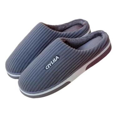 Imagem de Pantufa Adulto Unissex Inverno Pelúcia Antiderrapante - Congratulation
