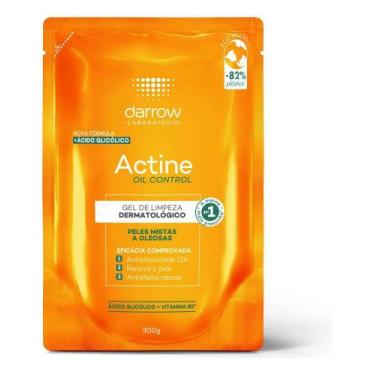 Imagem de Darrow Actine Oil Control Gel de Limpeza Facial Refil 300g, - Congratu