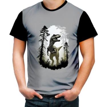 Imagem de Camiseta Colorida T-Rex Tiranossauro Dinossauro Jurassico 2 - Kasubeck