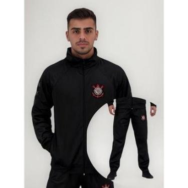 Imagem de Agasalho Conjunto Masculino Corinthians Oficial Grant SCCP Timão Escudo Bordado-Masculino