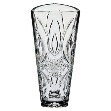 Imagem de VASO DECORATIVO ENFEITE PLANTA TRIANGULAR ECO CRYSTAL 28x12x12cm TRANSPARENTE